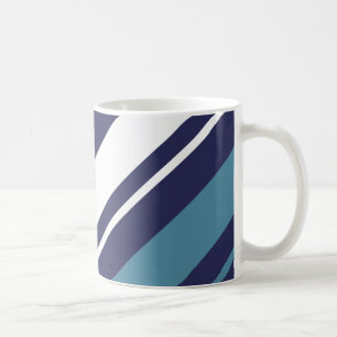 Modernes Stripe Diagonal Kaffeetasse