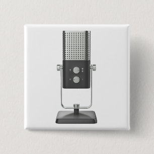 Modernes Studiomikrofon Button