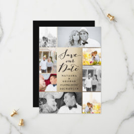 Modernes stylisches Kalligrafie-Script 8 Multi-Fot Save The Date