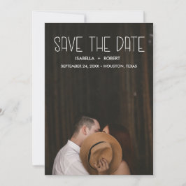 Modernes STYLISH-Foto Save the Date personalisiert
