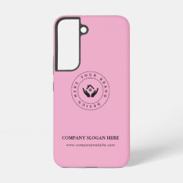 Modernes Stylist mit bearbeitbarem Logo und Text Samsung Galaxy Hülle