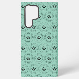 Modernes Stylist mit bearbeitbarem Logo und Text Samsung Galaxy Hülle