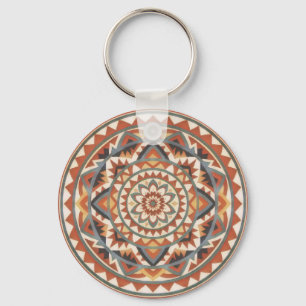 Modernes Südwestmandala Schlüsselanhänger