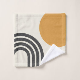 Modernes Sun & Rainbow Waschlappen