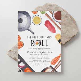 Modernes Sushi Themenabend Probe Einladung