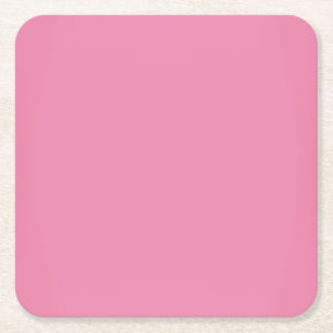 Modernes süßes rosa kundengerechtes rechteckiger pappuntersetzer