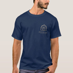Modernes T-Shir-Logo für die Werbeaktion mit Real- T-Shirt