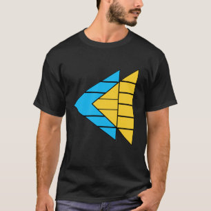 Modernes T-Shirt mit geometrischem Pfeil-Muster