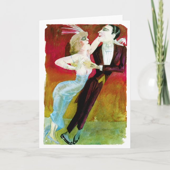 Modernes Tanzkollegen von Otto Dix Karte (Vorderseite)