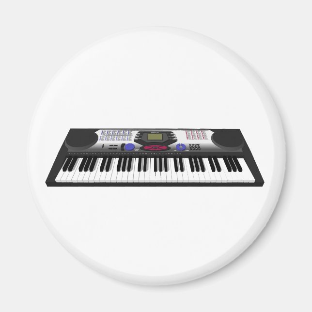 Modernes Tastatursynth: 3D-Modell: Magnet (Vorne)