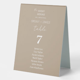 Modernes Tauben vor Hochzeitssitzen Tischaufsteller