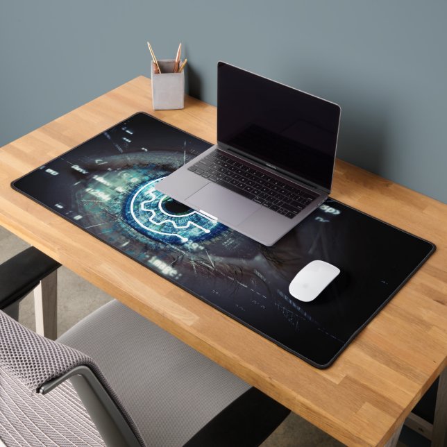 Modernes technologisches Muster Schreibtischunterlage (Büro 2)