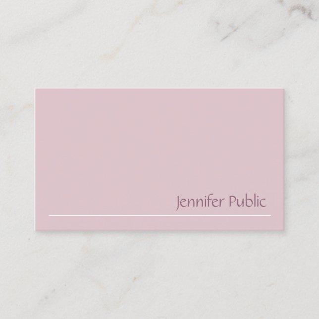 Modernes Template Elegant Trendy Beruflich Chic Visitenkarte (Vorderseite)