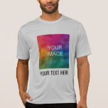 Modernes Template Mens Sport-Tek Mitbewerber T-Shirt<br><div class="desc">Fügen Sie Ihren Bildtext hier Vorlage Mens Sport-Tek Mitbewerber Activ Silver T - Shirt.</div>