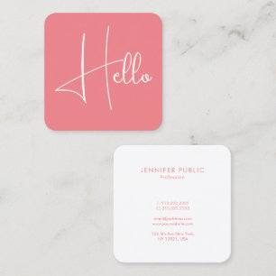 Modernes Template mit individualisierbarem Stil Quadratische Visitenkarte