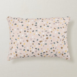 Modernes Terrazzo Muster weich neutral Dekokissen