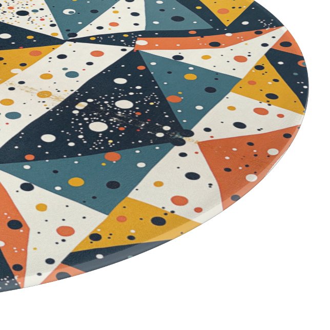 Modernes Terrazzo Print Cutting Board Schneidebrett (Ecke)