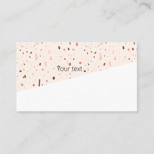 Modernes Terrazzo Visitenkarte (Vorderseite)