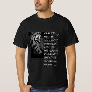 Modernes Textilabdruck-Tigerschwarz T-Shirt
