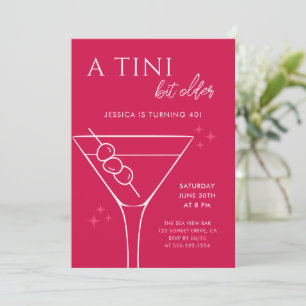 Modernes Tini-Bit Älteres 40. Geburtstags-Party Einladung