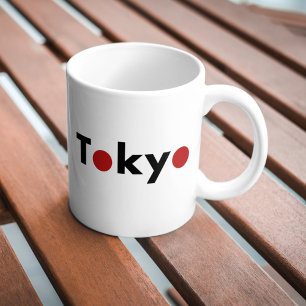 Modernes Tokio Japan Red Dots Light Color Kaffeetasse