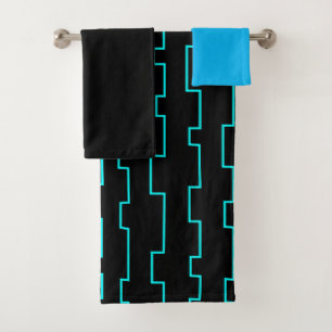Modernes Trellis Badetuch Set aus dem Mittelalter