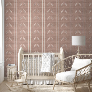 Modernes, trendiges afrikanisches Mudcloth Light P Tapete