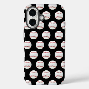 Modernes, trendiges Baseball-Muster ohne Naht iPhone 16 Hülle