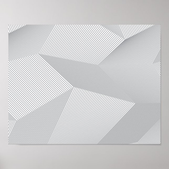 Modernes, trendiges, cooles, einfaches, künstleris poster (Vorne)