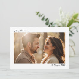 Modernes, trendiges, einfaches WeihnachtskuppelFot Feiertagskarte