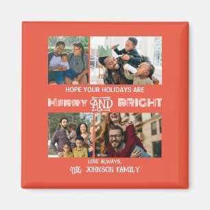 Modernes trendiges Foto aus Merry und Helle Family Magnet