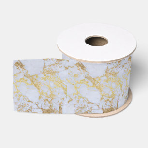 Modernes, trendiges Gold-Glitzer-Marmor Ripsband