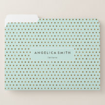 Modernes, trendiges Mini Green Gold Polka Dot Must