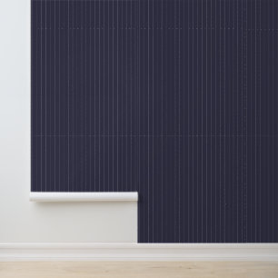 Modernes Trendy 1" Pinstripe Dark Lila Tapete