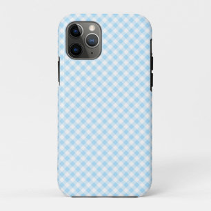 Modernes Trendy Blue & White Checked Gingham title_seo2
