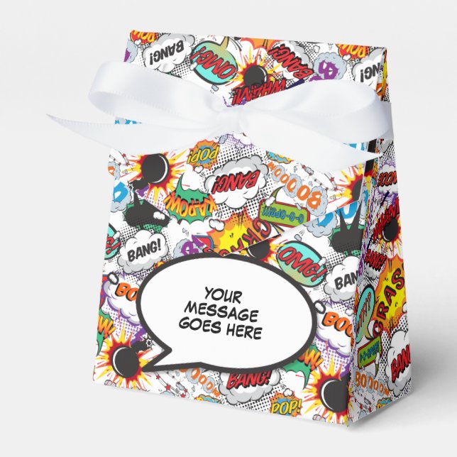 Modernes trendy Comic Buchen Spaß Personalisiert Geschenkschachtel (Vorderseite)