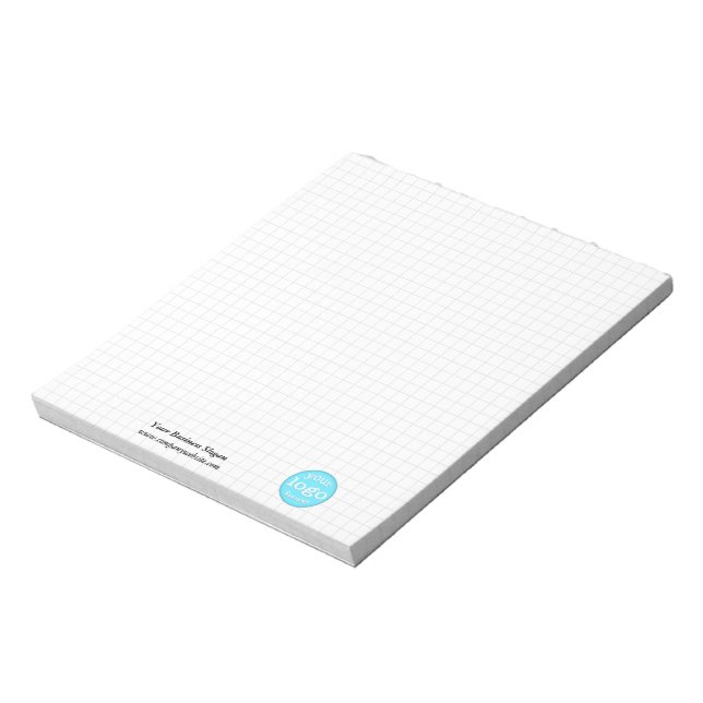 Modernes, trendy Company Business Logo Office Notizblock (Rotiert)