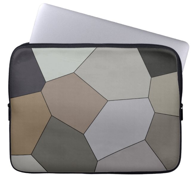 Modernes, trendy Earth Tonmuster Laptopschutzhülle (Vorderseite)