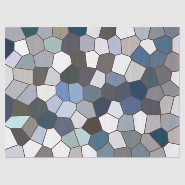 Modernes, trendy Earth Tonmuster Seidenpapier (Vorderseite)