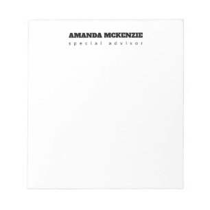 Modernes Trendy Einzigartig kreativ Minimalistisch Notizblock