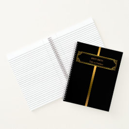 Modernes Trendy Elegante Marble Gold Notizbuch