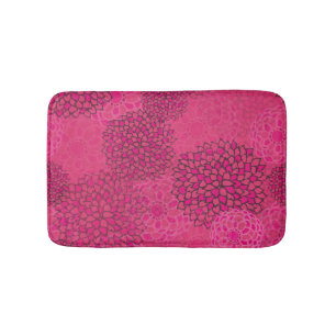 Modernes, trendy floral Muster Badematte