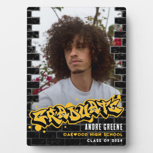 Modernes Trendy Graffiti Abschluss Foto Frame Fotoplatte
