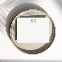 Modernes, trendy Minimalistisches Monogramm