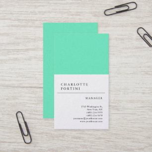 Modernes, trendy Minimalistisches Pearl Premium Visitenkarte