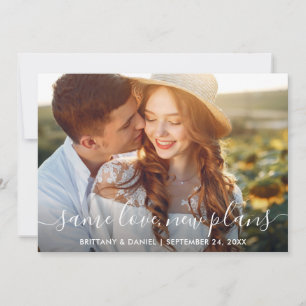 Modernes, trendy Script mit derselben Liebe Neue P Save The Date