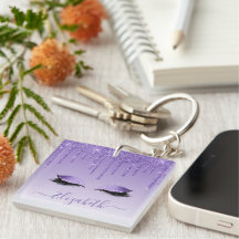 Modernes Trendy Stilvoll Lila Glitzer Lashes