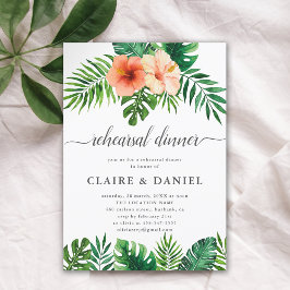 Modernes Tropenfarben Probe Einladung