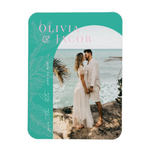 Modernes Tropical Save the Date Magnet