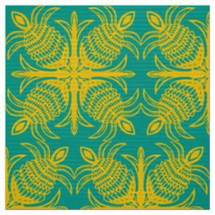 modernes, tropisches Ananas-Quiltmuster Stoff